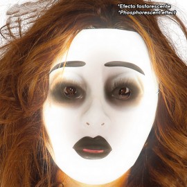 Máscara Mujer Transparente Fluorescente