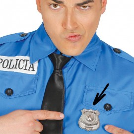 Placa de Policía Metálica