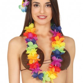 Collar Hawaiano Flores Tropicales Collar Hawaiano Flores Tropicales