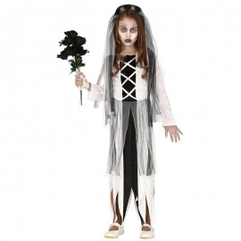 Disfraz Novia Fantasma Infantil Largo