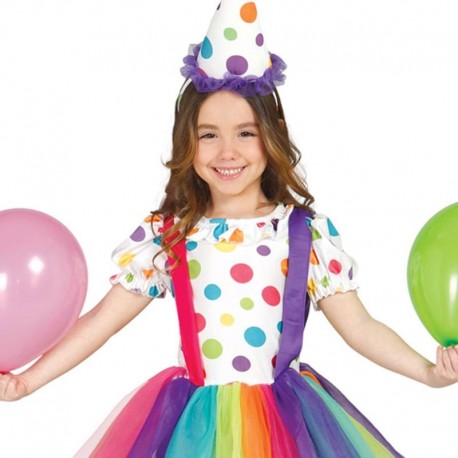 Disfraz Payasita Infantil de Colorines