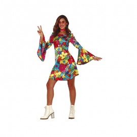 Disfraz Hippie Adulto Colorido Disfraz Hippie Adulto Colorido