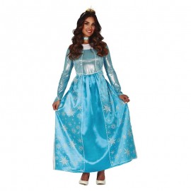 Disfraz Princesa con Copos de Nieve para Mujer Disfraz Princesa con Copos de Nieve para Mujer