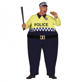 Disfraz Policía Gordo Adulto