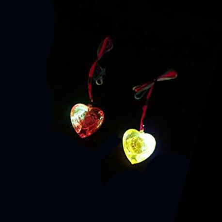 Collar Led con Corazón Luminoso