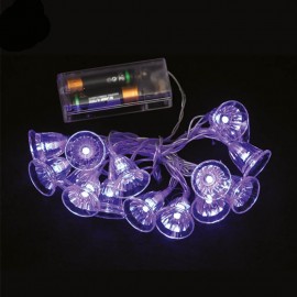 Guirnalda 15 Campanas Led Azul