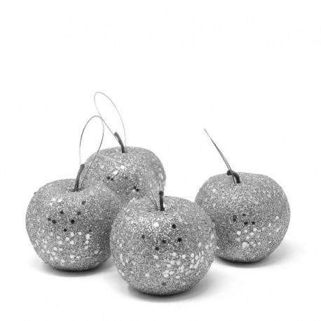 4 Manzanas Escarchadas 65 Cms