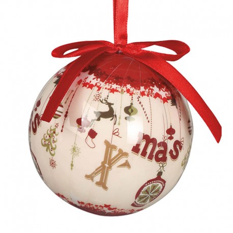 Blíster 6 Bolas Deco X-Mas 6 cm