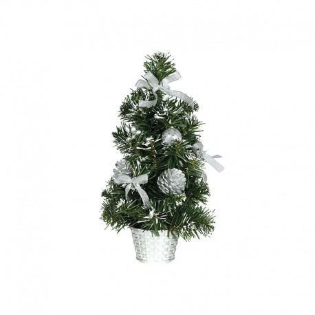 Árbol Decorado 30 Cms Nevado