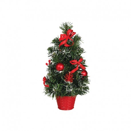 Árbol Decorado 40 Cms Nevado
