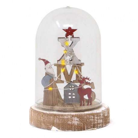 Adorno Madera Led 15 Cms