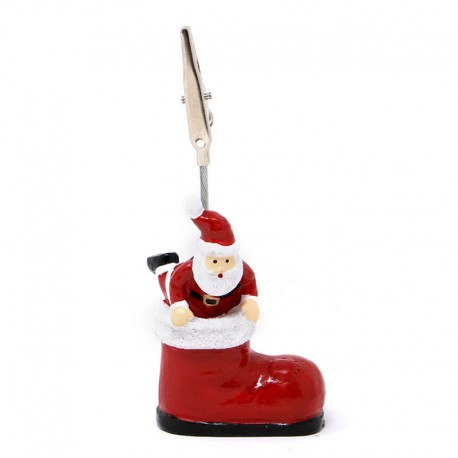 Pinza Tarjeta Noel Bota 6 Cms