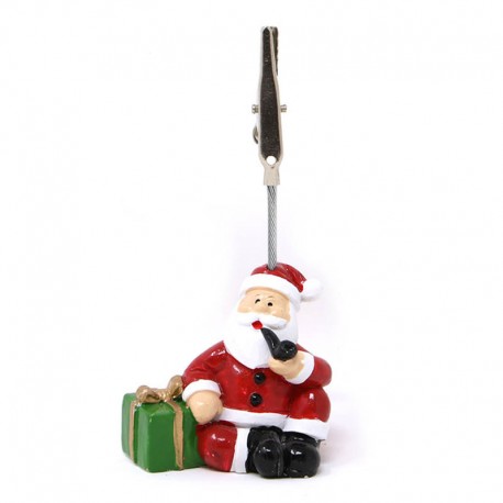 Pinza Tarjeta Noel Sentado 6 Cms