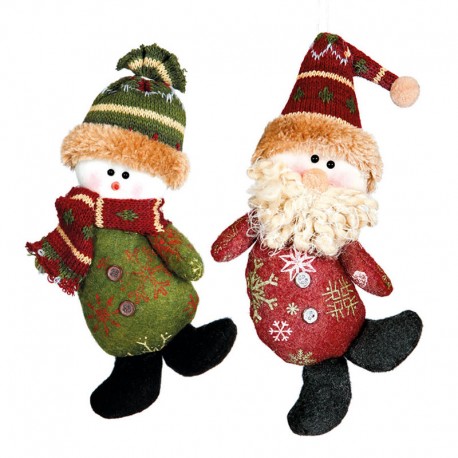Noel Y Hombre Nieve 20 Cms