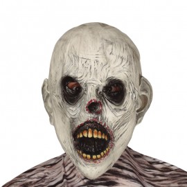 Máscara Zombie Blanco Látex