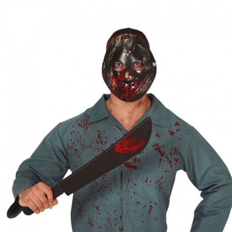 Set Máscara Y Machete 54 Cms