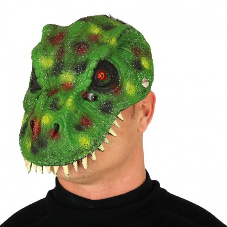 Máscara Dinosaurio Verde Foam