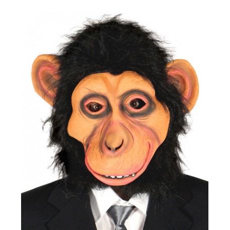 Careta Chimpancé Con Pelo