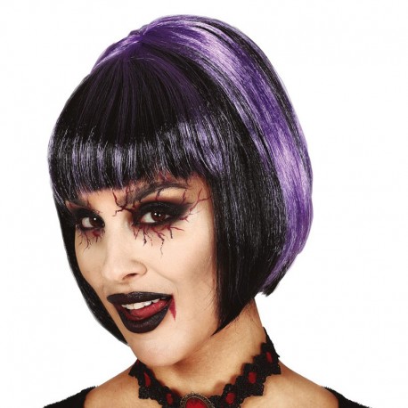 Media Melena Mechas Lilas En Caja