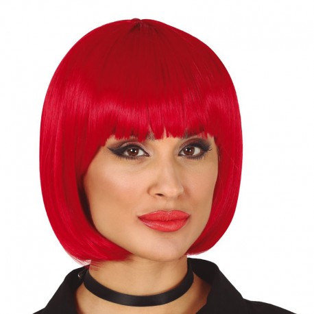 Peluca Media Melena Roja En Caja