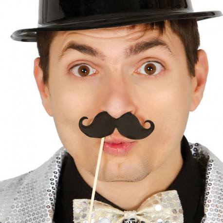 6 Accesorios Photocall Bigotes 10 Cms