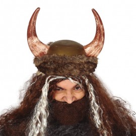 Casco Vikingo Con Piel Casco Vikingo Con Piel