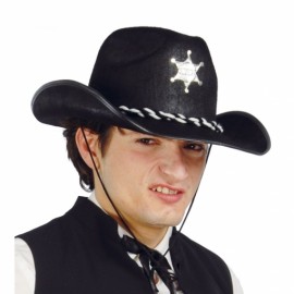 Sombrero Sherif Fieltro Negro