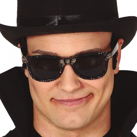Gafas Negras Calaveras Hombre