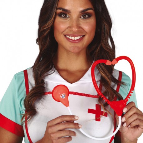Estetoscopio Rojo Blanco