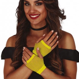 Guantes Malla Neon 11 Cms Guantes Malla Neon 11 Cms
