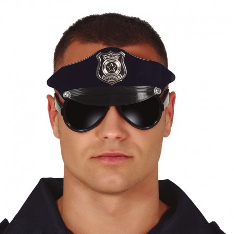Gafas Policía Con Gorro