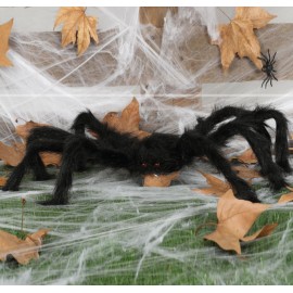 Araña Peluda Negra Halloween