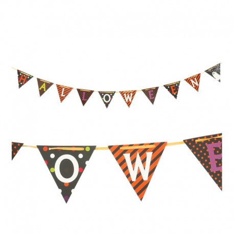 Banderin Halloween Letras 2 Mts