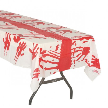 Mantel Plástico Sangre 135X270 Cms