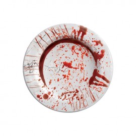 8 Platos Sangre 23 Cms