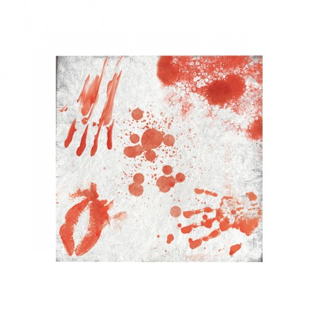 20 Servilletas Sangre 33 cm