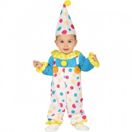 Disfraz Payaso Con Topos Baby Infantil