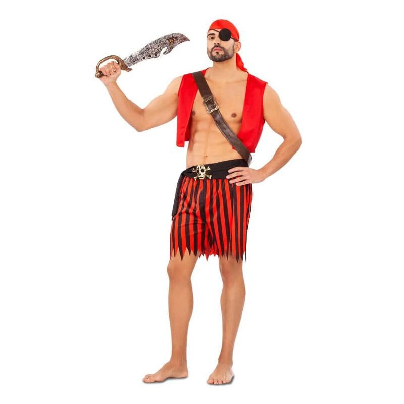 Disfraz de pirata rústico para hombre
