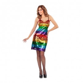 Disfraz de Arco Iris con Tirantes
