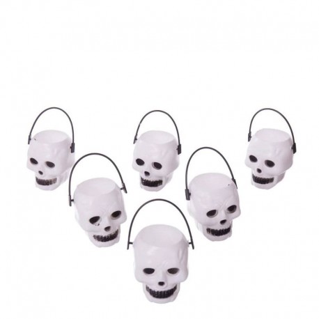 6 Mini Cabezas Calavera