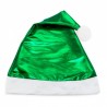 Gorro de Navidad Verde Metalizado