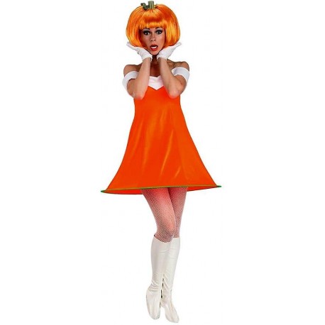 Disfraz de Calabacita Naranja con Peluca para Adultos
