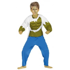Disfraz de Forzudo Verde para Niño