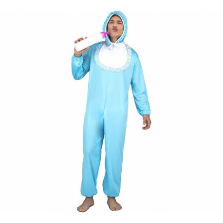 Disfraz de Bebé Adulto Azul