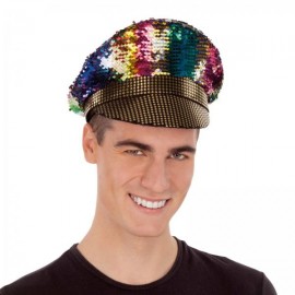 Gorra de Policía Estilo Glitter