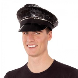 Gorra de Policía con Lentejuelas