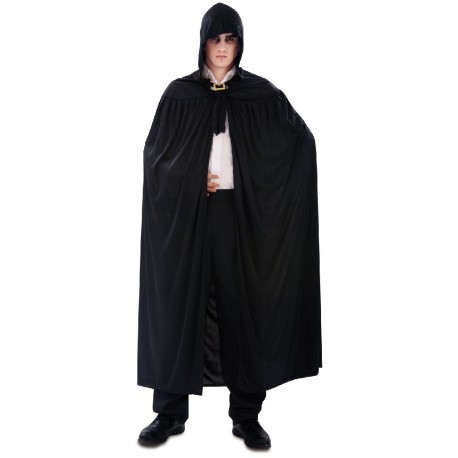 Capa con Capucha Negra