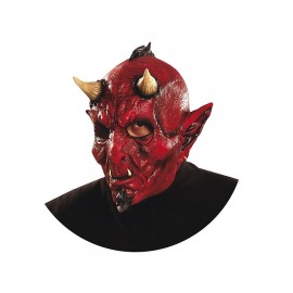 Máscara de Full Diablo de Látex Roja