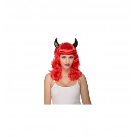 Peluca de Demonia Roja