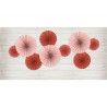 3 Rosetones de Papel con Diseños